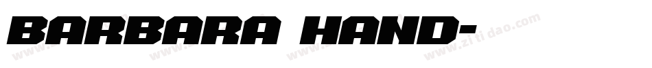 Barbara Hand字体转换